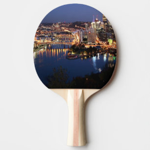 Steel and Indigo Sandwich Ping Pong Paddle