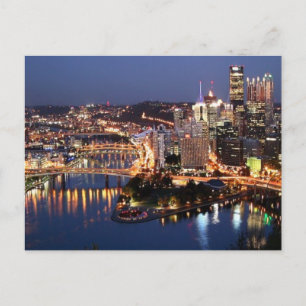 Steel and Indigo Sandwich Postcard