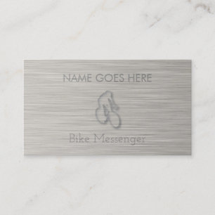 "Steel" Bike Messenger Business Cards