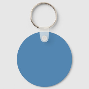 Steel Blue 4682B4 Colour - Add a Name Option Key Ring