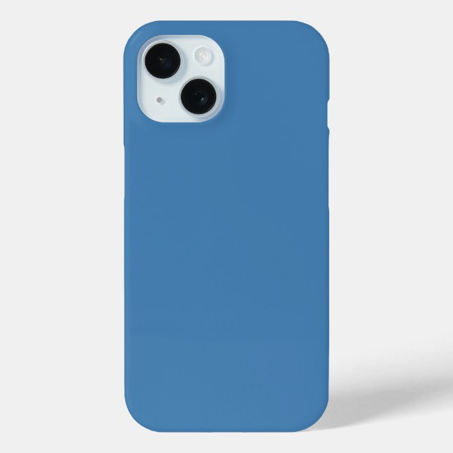 Steel Blue Grey Solid Colour Case-Mate iPhone Case (Back)
