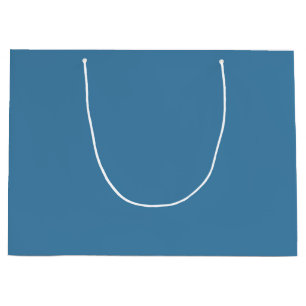 Steel Blue Solid Blank Colour Large Gift Bag