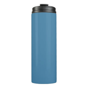 Steel Blue Solid Blank Colour Thermal Tumbler