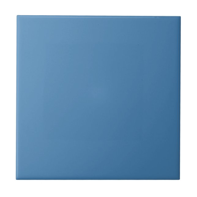 Steel Blue Solid Color Tile (Front)