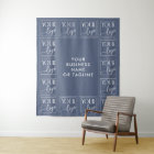 Steel Blue Your Logo & Text Backdrop