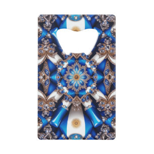 Steel Bottle Opener with Argentinian Colours