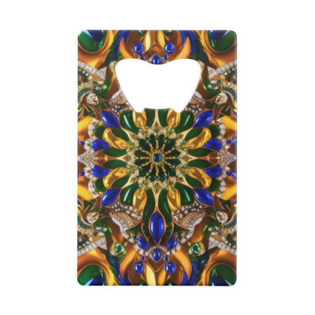 Steel Bottle Opener with Brazil Colours (Front)