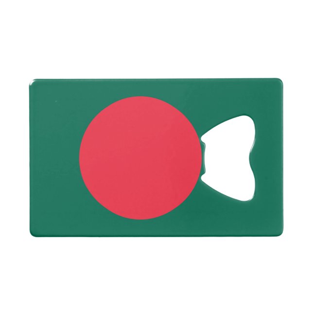 Steel Bottle Opener with flag of Bangladesh (Front (Horizontal))