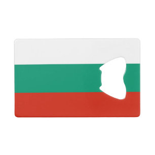 Steel Bottle Opener with flag of Bulgaria