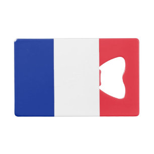 Steel Bottle Opener with flag of France