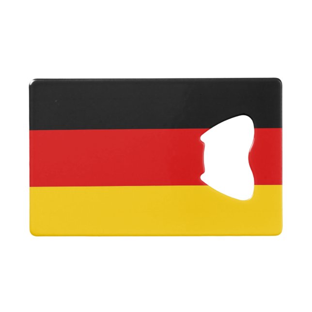 Steel Bottle Opener with flag of Germany (Front (Horizontal))