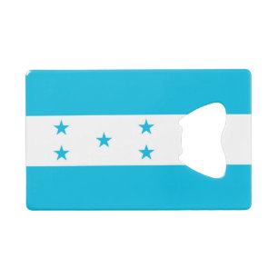Steel Bottle Opener with flag of Honduras