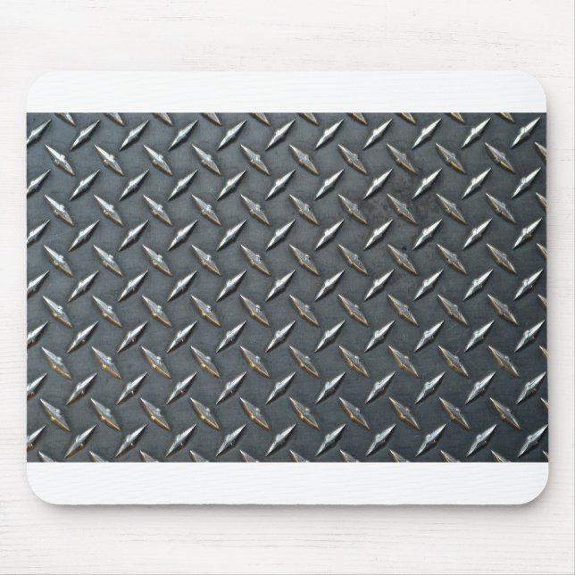Steel diamond plate mouse pad (Front)