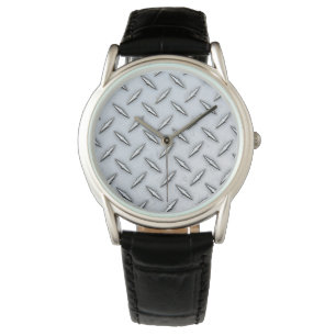 Steel Diamond Plate Watch