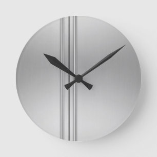 Steel Door Round Clock