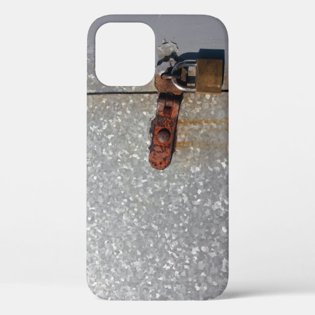 Steel doors locked with a rusty padlock Case-Mate  Case-Mate iPhone Case (Back)