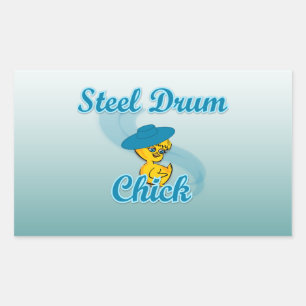 Steel Drum Chick #3 Rectangular Sticker