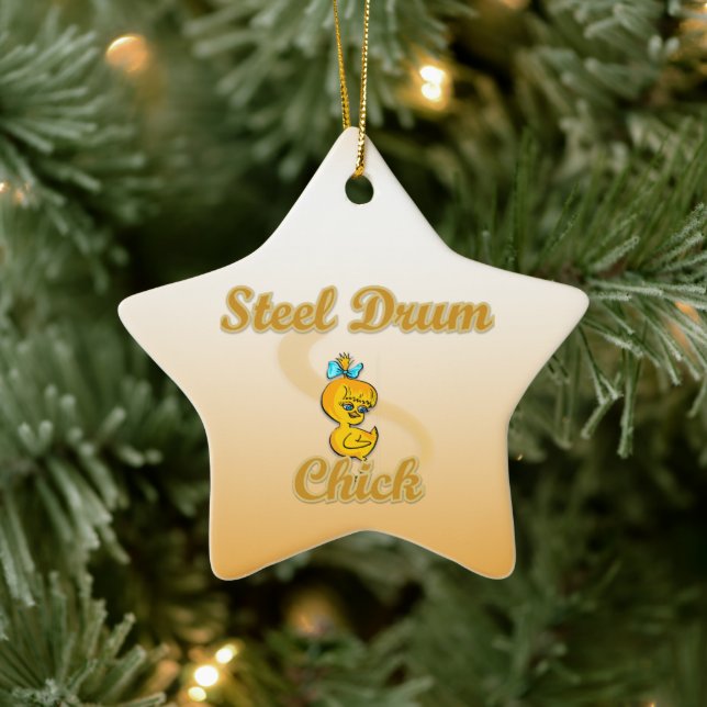 Steel Drum Chick Ceramic Tree Decoration (Tree)