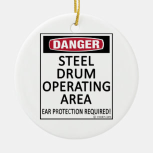 Steel Drum Operating Area Ceramic Ornament