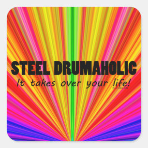 Steel Drumaholic Life Square Sticker