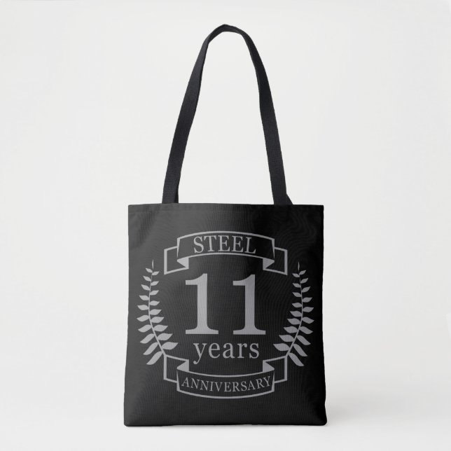Steel Eleventh wedding anniversary 11 years Tote Bag (Front)