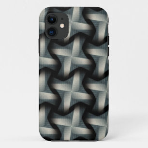 Steel Fan Breeze Abstract Weave Pattern iPhone 11 Case