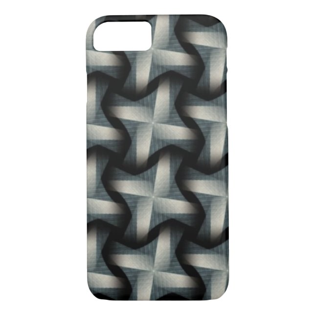 Steel Fan Breeze Abstract Weave Pattern Case-Mate iPhone Case (Back)