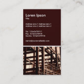 Steel Frame Construction Business Card (Back)