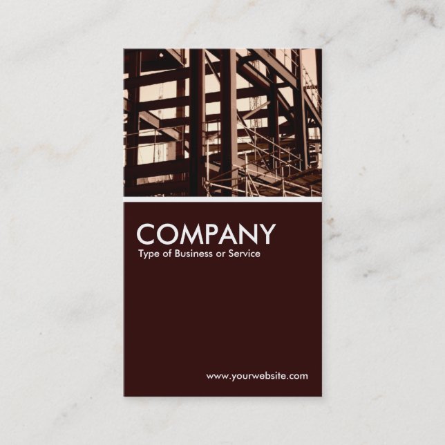 Steel Frame Construction Business Card (Front)