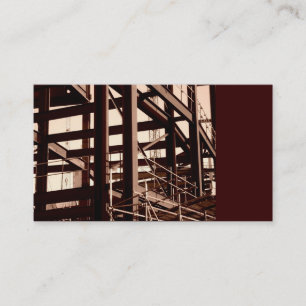 Steel Frame Construction, Mini Photo Business Card