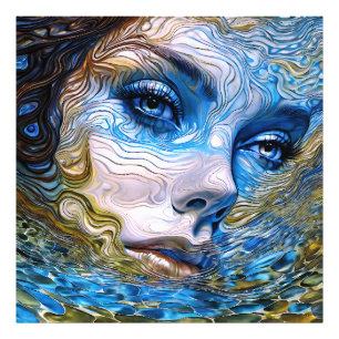 “Steel Gaze” - Women In Water Photo Print