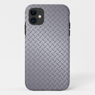 Steel Grey Diamond Plate iPhone 11 Case