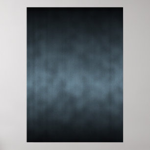 Steel Grey Gothic Ombre Background Art Poster