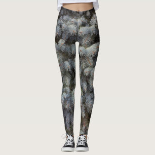 Steel, grey, green and blue spruce classy   leggings