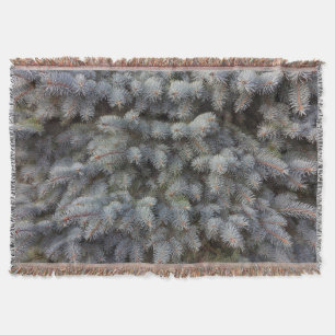 Steel, grey, green and blue spruce classy throw blanket