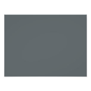 Steel Grey Personalised Grey Silver Trend Colour Photo Print