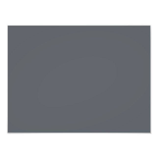 Steel Grey Personalised Grey Silver Trend Colour Photo Print (Front)