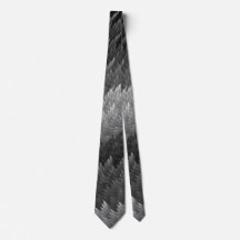 Steel Grey Pewter Tartan Feather Pattern Tie