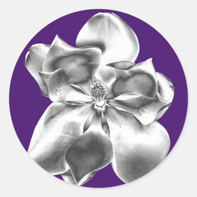 Steel Magnolia flower on stickers (Front)