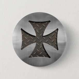Steel Maltese 416 6 Cm Round Badge