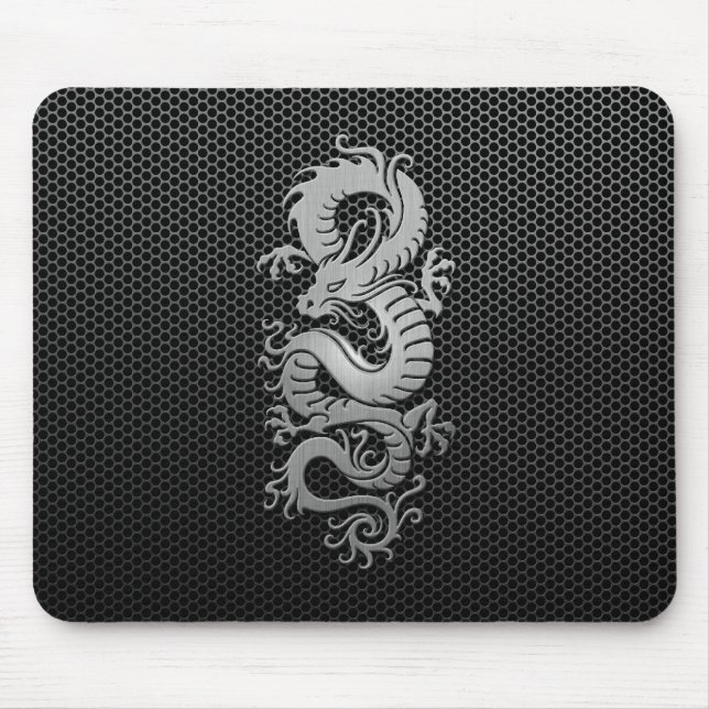 Steel Mesh Chinese Dragon Mouse Pad (Front)
