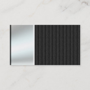 Steel Metal On Carbon Fibre Business Cards