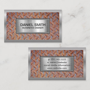 Steel   Metallic Border Business Card