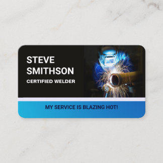 Steel Metallic Metal Works Welding Service Welder Business Card