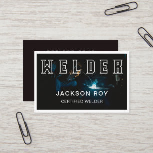 Steel Metallic Metal Works Welding Service Welder Business Card