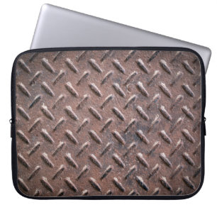 Steel old surface plates non slip patter. abstract laptop sleeve