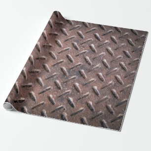 Steel old surface plates non slip patter. abstract wrapping paper