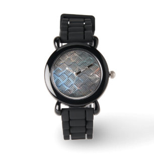 Steel Plate Pattern Watch