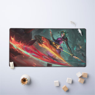 Steel Shadow Gaming Desk Mat Assassin Aesthetics