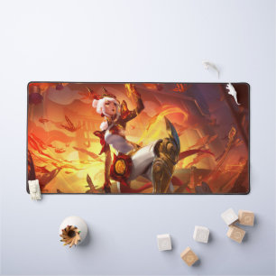Steel Shadow Gaming Desk Mat Assassin Aesthetics